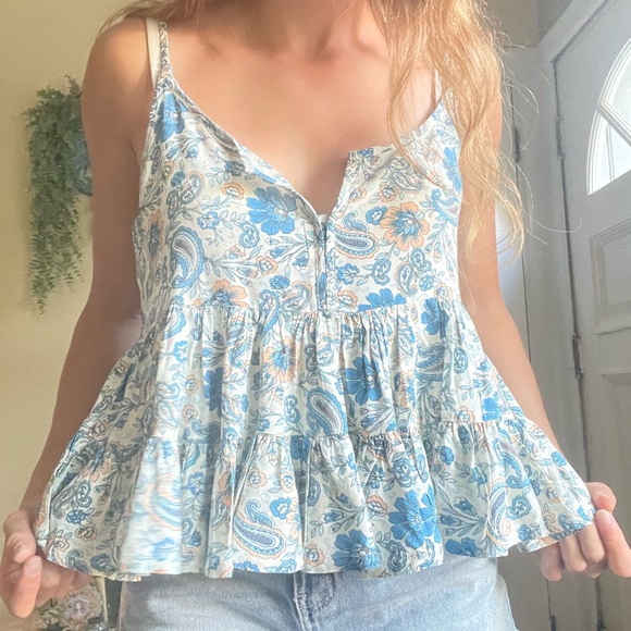 Paisley cami babydoll blouse - Picture 6 of 9
